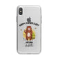 Fathers Day Bear iPhone X Bumper Case on Silver iPhone Alternative Image 1
