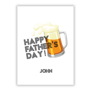 Fathers Day Custom Greetings Card