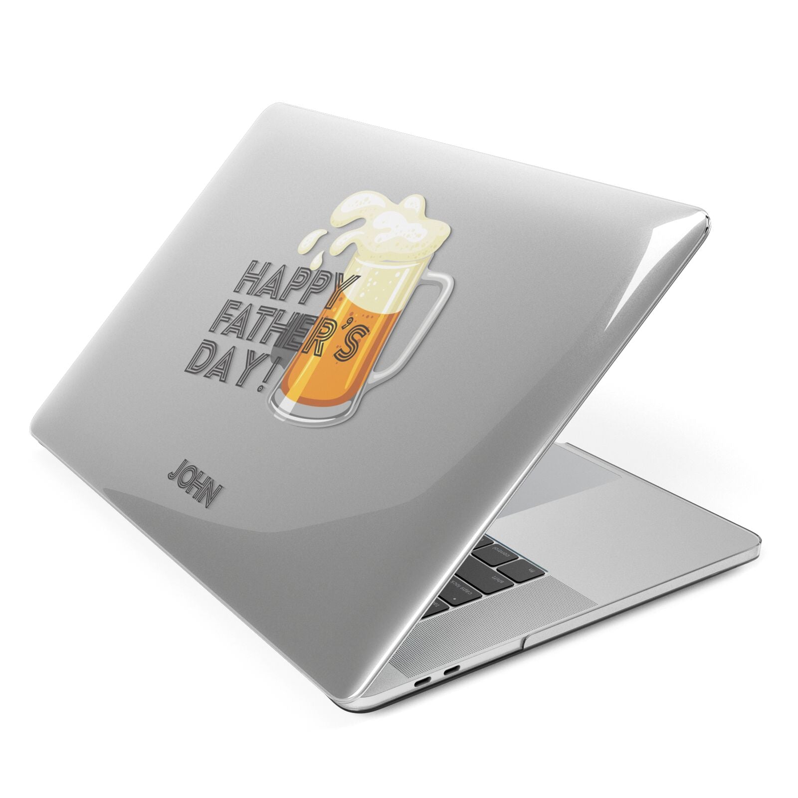 Fathers Day Custom Apple MacBook Case Side View