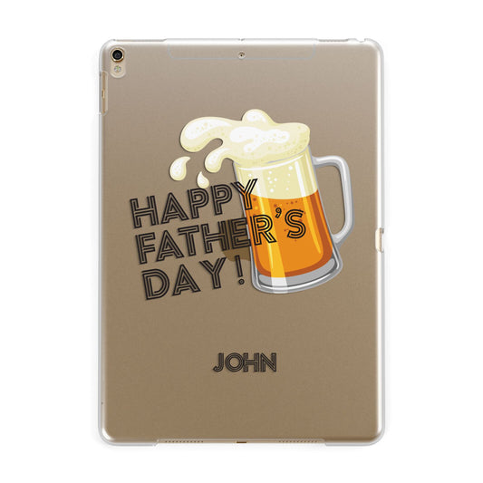 Fathers Day Custom Apple iPad Gold Case