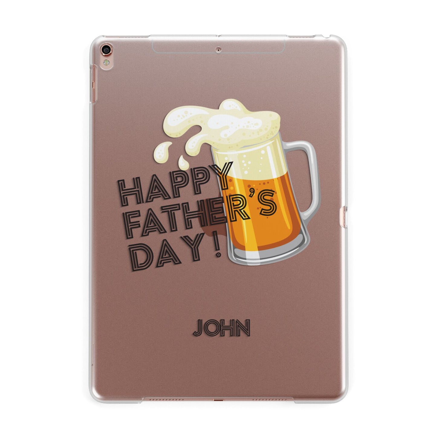 Fathers Day Custom Apple iPad Rose Gold Case