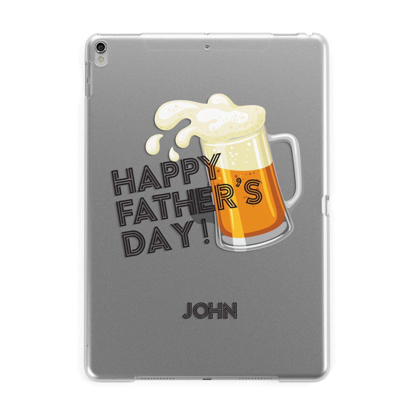Fathers Day Custom Apple iPad Silver Case