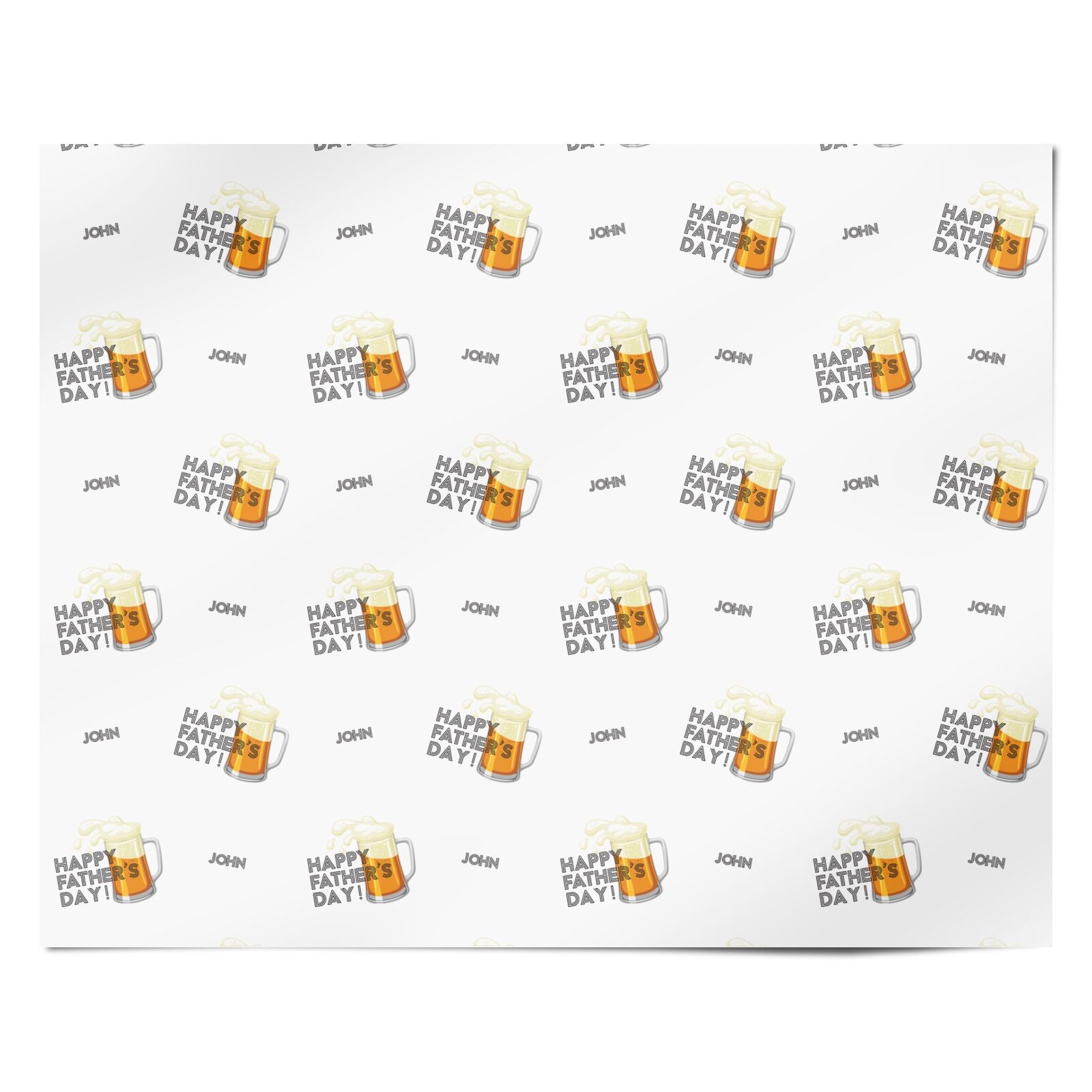 Fathers Day Custom Personalised Wrapping Paper Alternative