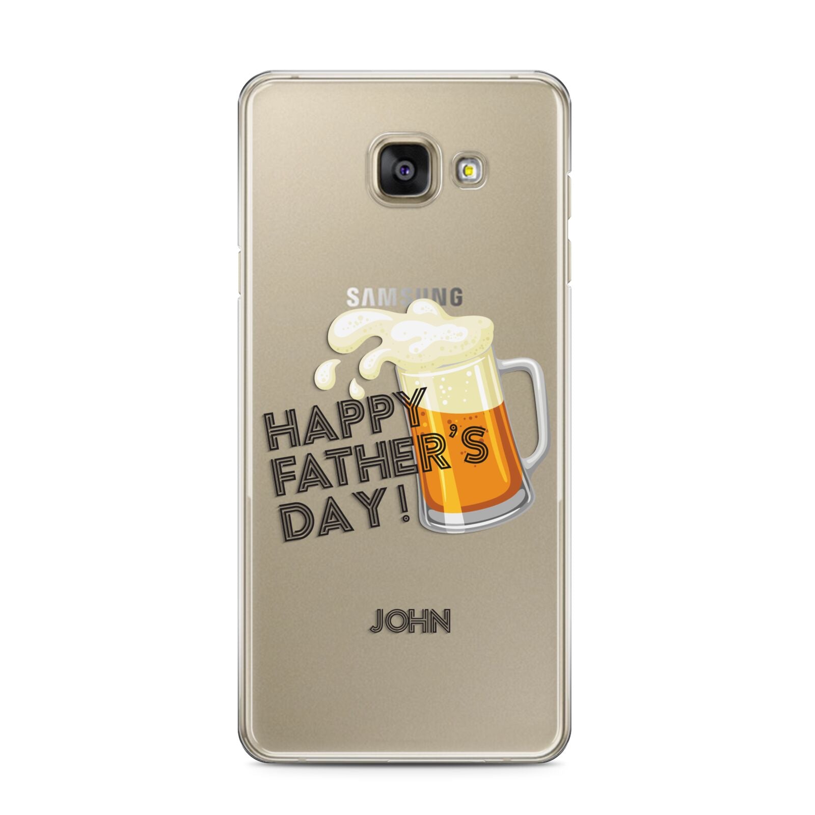 Fathers Day Custom Samsung Galaxy A3 2016 Case on gold phone