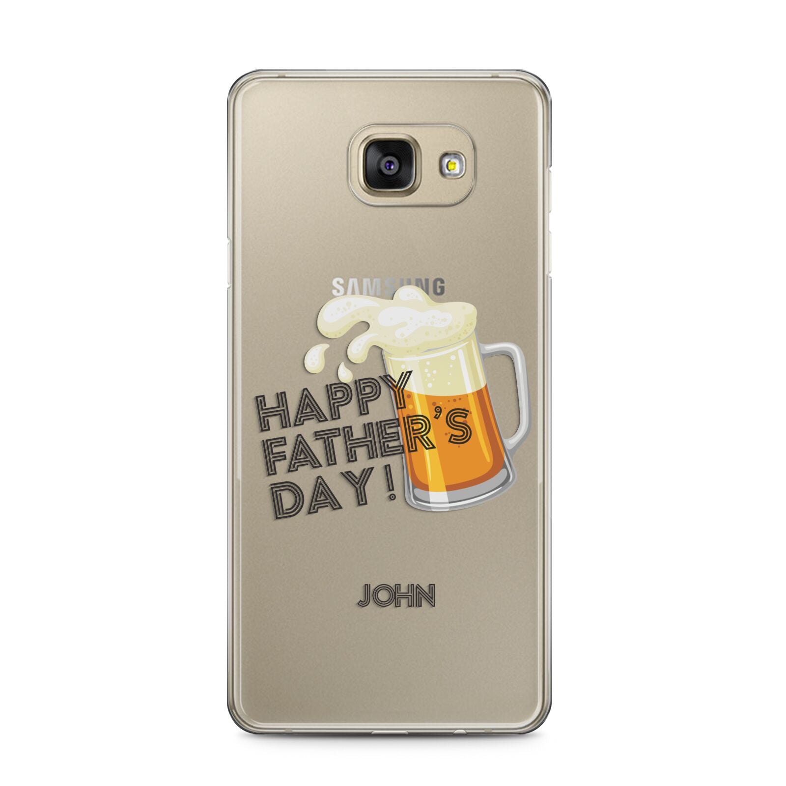 Fathers Day Custom Samsung Galaxy A5 2016 Case on gold phone