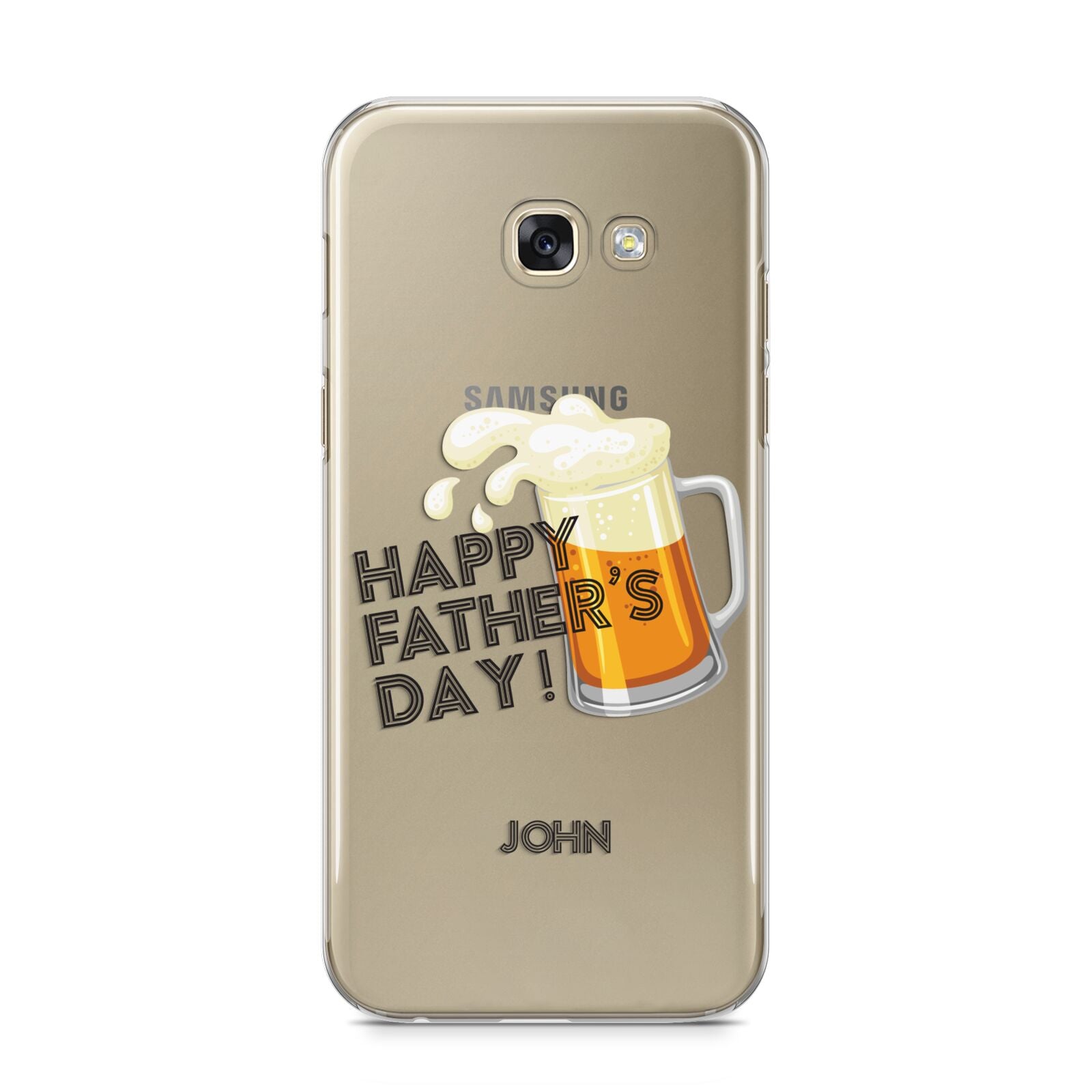 Fathers Day Custom Samsung Galaxy A5 2017 Case on gold phone