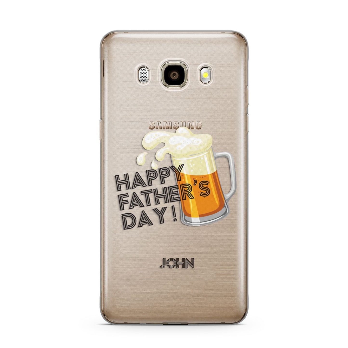 Fathers Day Custom Samsung Galaxy J7 2016 Case on gold phone