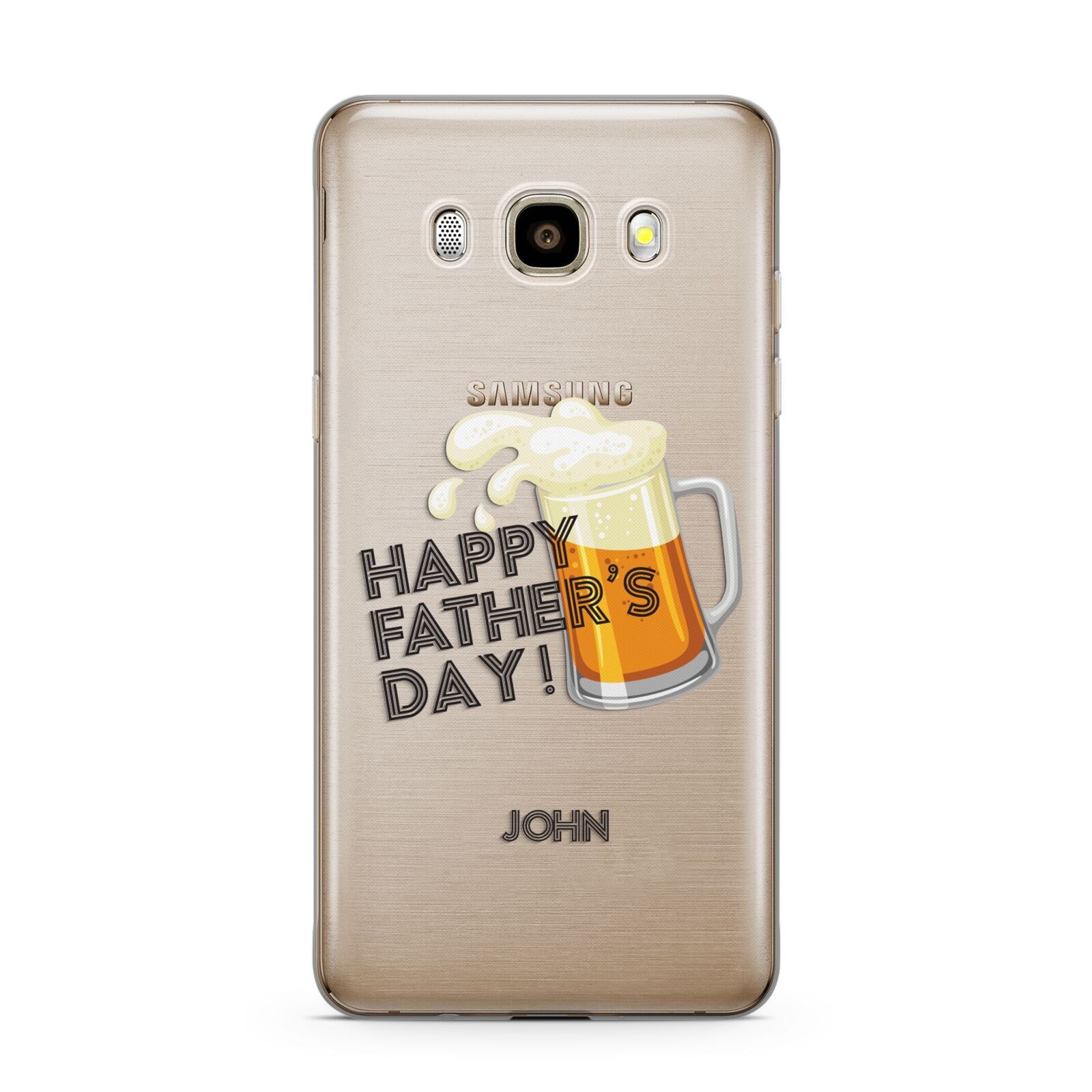Fathers Day Custom Samsung Galaxy J7 2016 Case on gold phone
