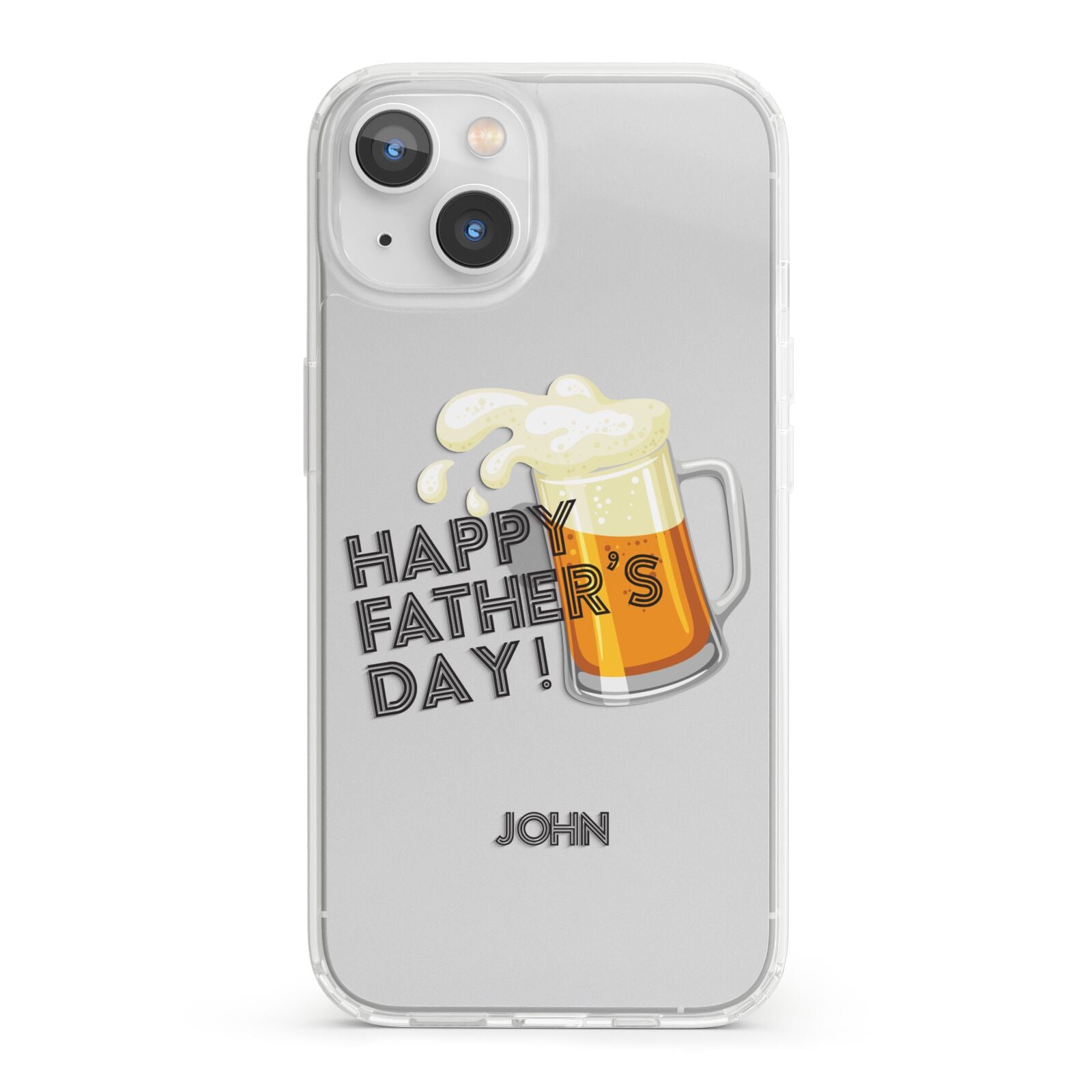 Fathers Day Custom iPhone 13 Clear Bumper Case