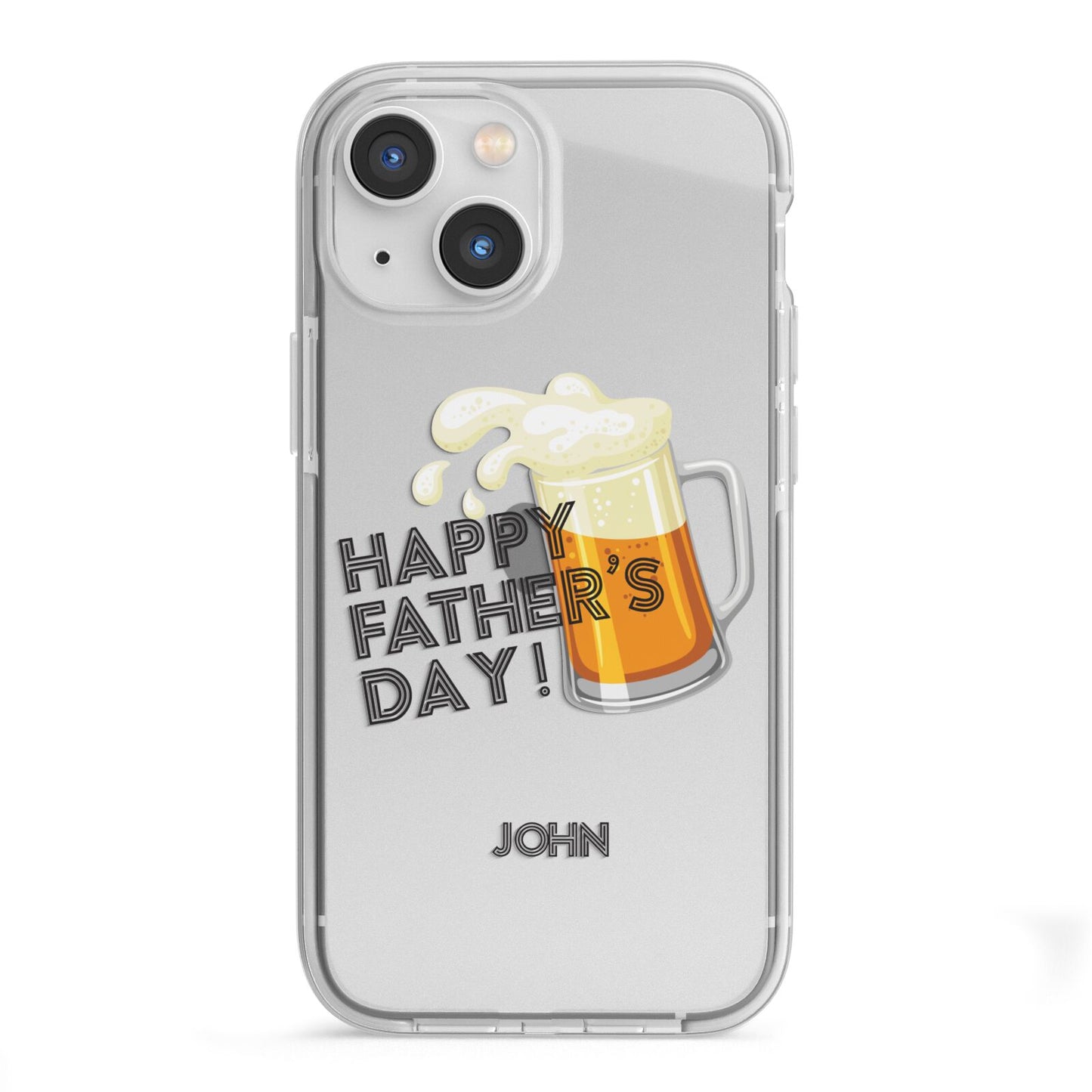 Fathers Day Custom iPhone 13 Mini TPU Impact Case with White Edges