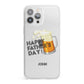 Fathers Day Custom iPhone 13 Pro Max Clear Bumper Case