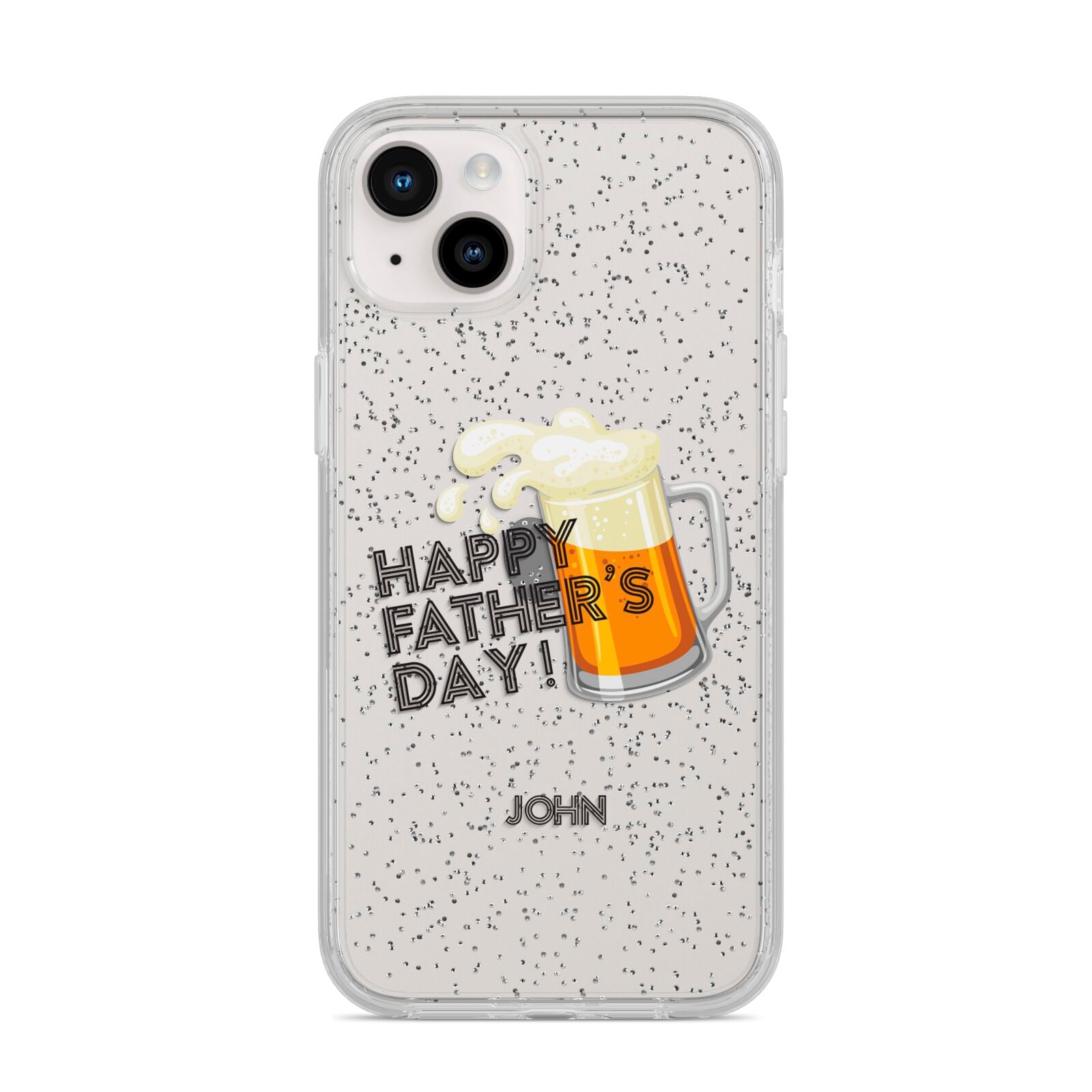 Fathers Day Custom iPhone 14 Plus Glitter Tough Case Starlight
