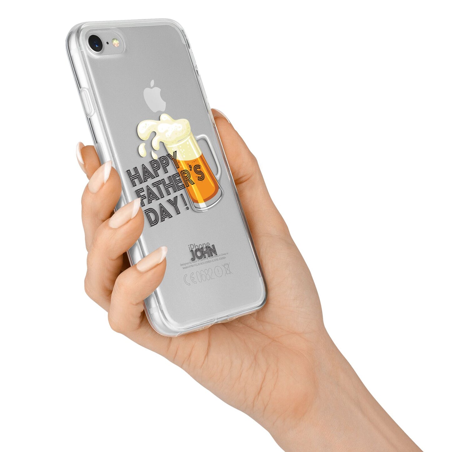 Fathers Day Custom iPhone 7 Bumper Case on Silver iPhone Alternative Image