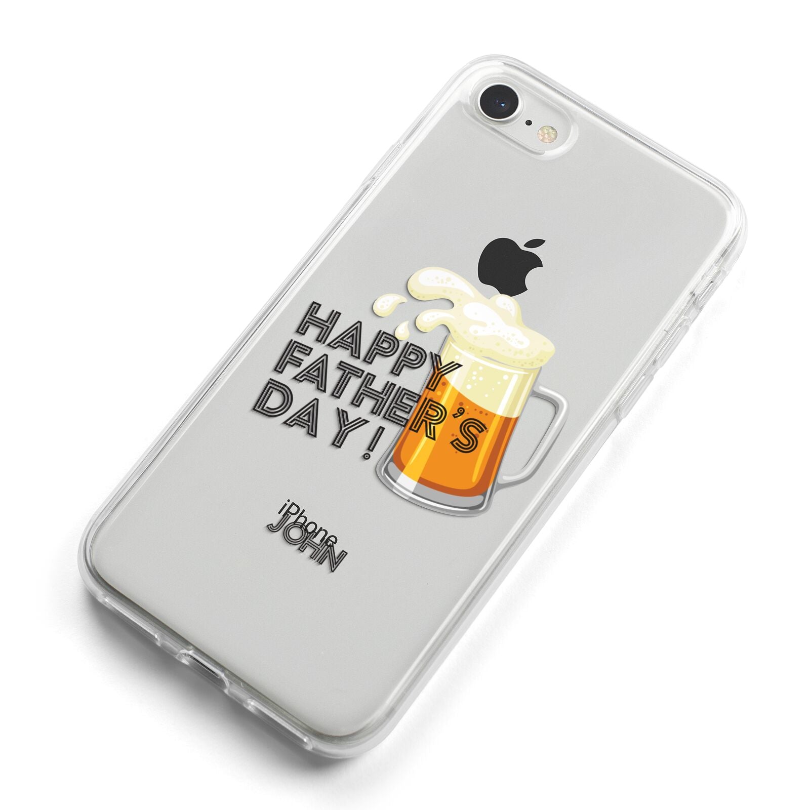 Fathers Day Custom iPhone 8 Bumper Case on Silver iPhone Alternative Image