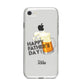 Fathers Day Custom iPhone 8 Bumper Case on Silver iPhone