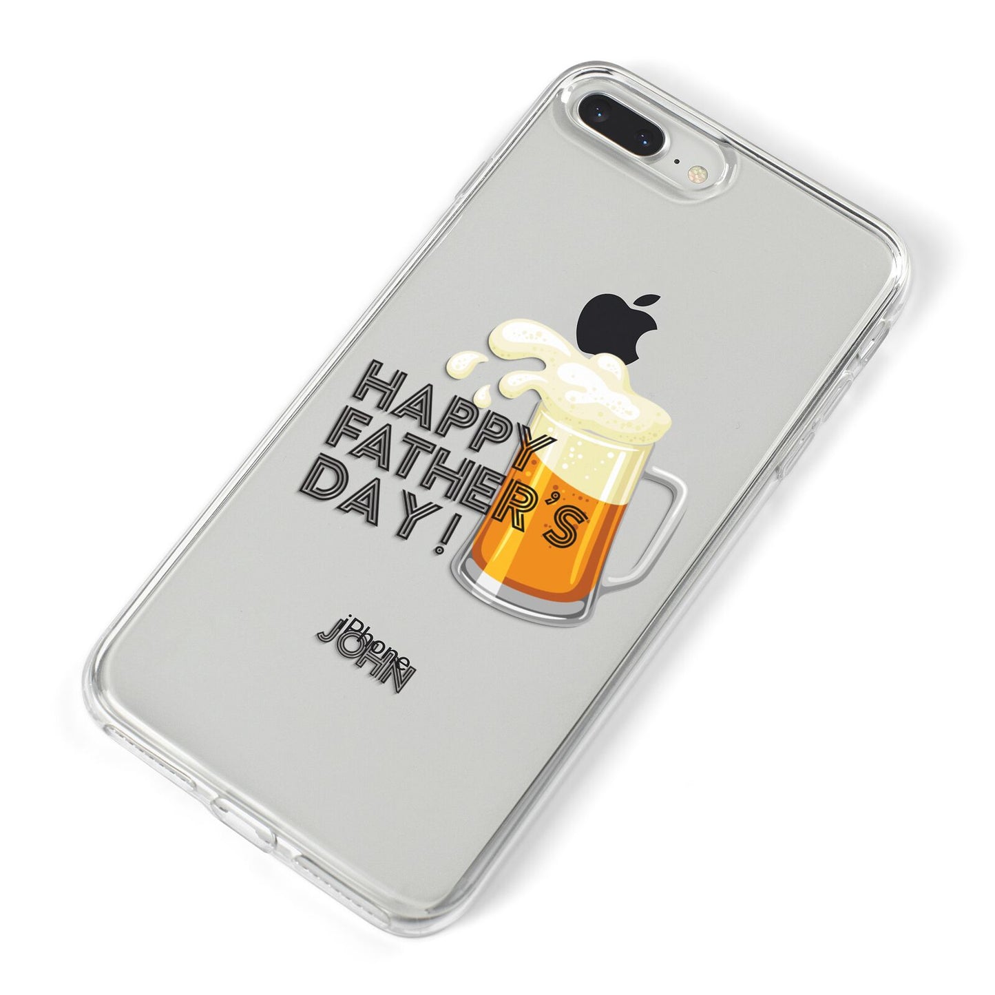 Fathers Day Custom iPhone 8 Plus Bumper Case on Silver iPhone Alternative Image