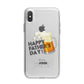 Fathers Day Custom iPhone X Bumper Case on Silver iPhone Alternative Image 1