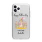 Fathers Day Girl Rabbit Apple iPhone 11 Pro Max in Silver with Bumper Case