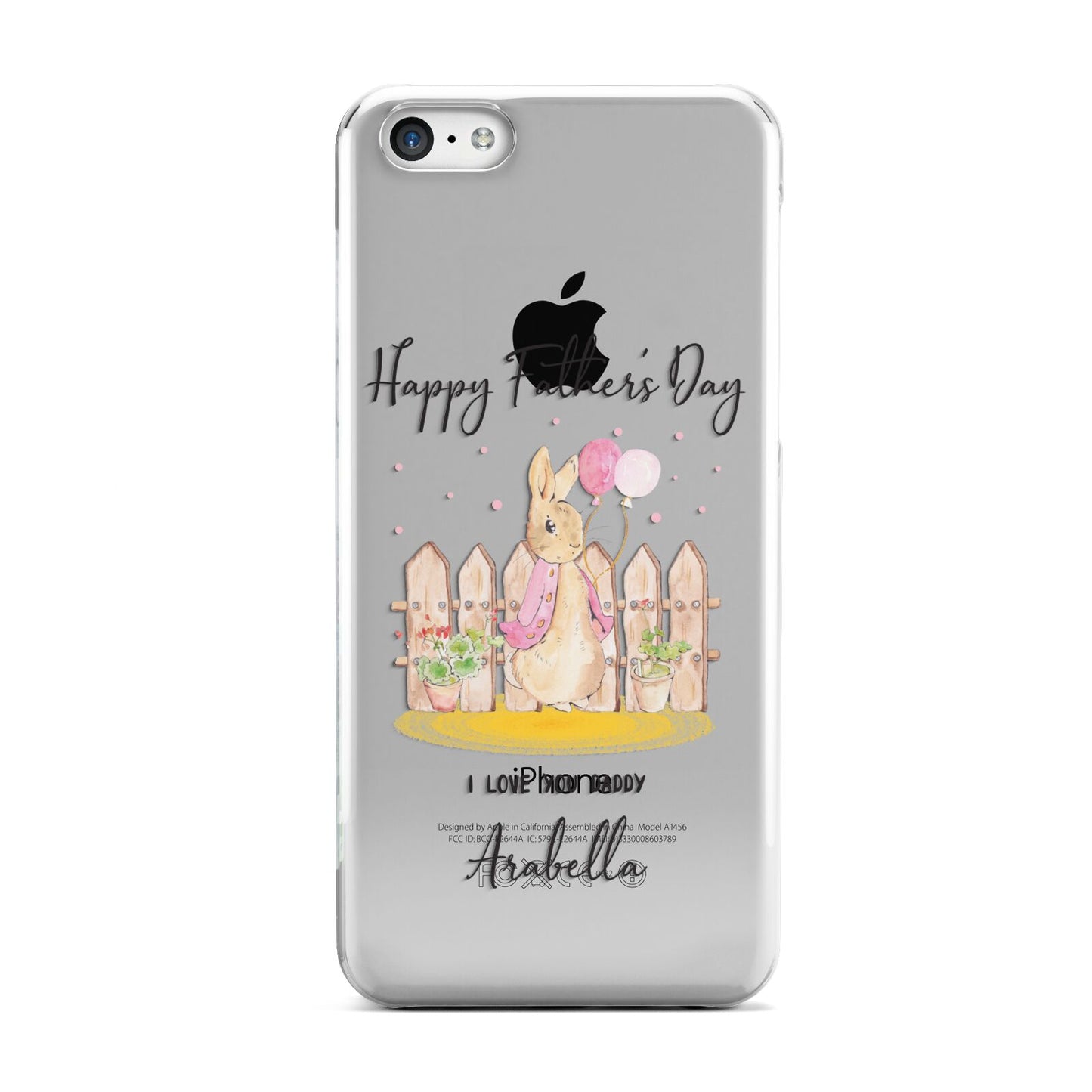 Fathers Day Girl Rabbit Apple iPhone 5c Case