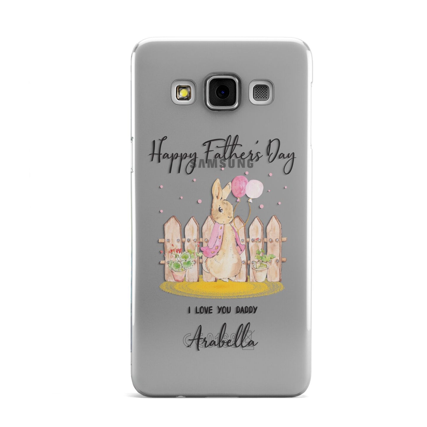 Fathers Day Girl Rabbit Samsung Galaxy A3 Case
