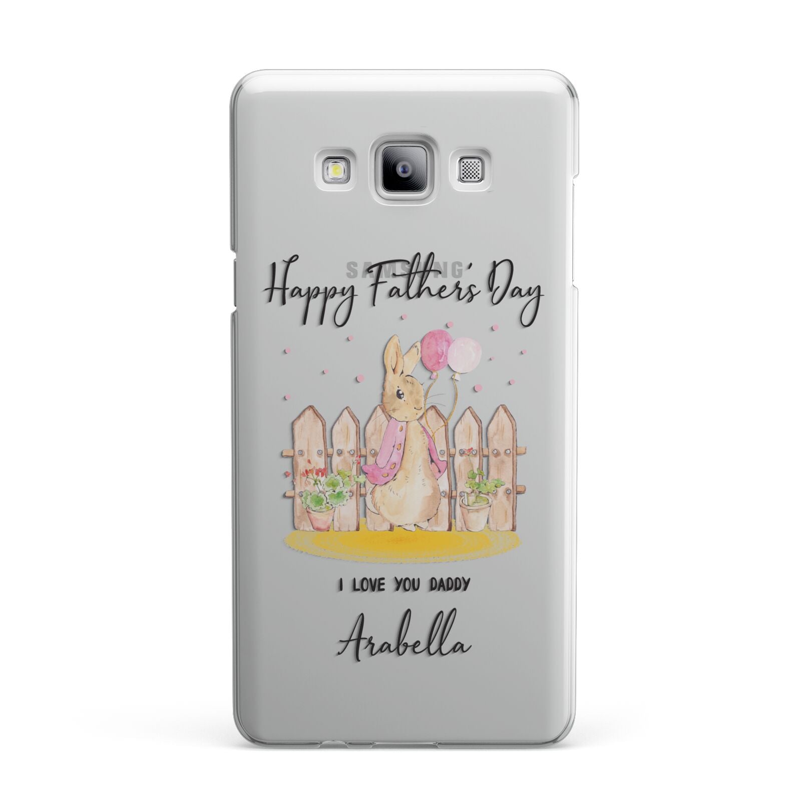 Fathers Day Girl Rabbit Samsung Galaxy A7 2015 Case