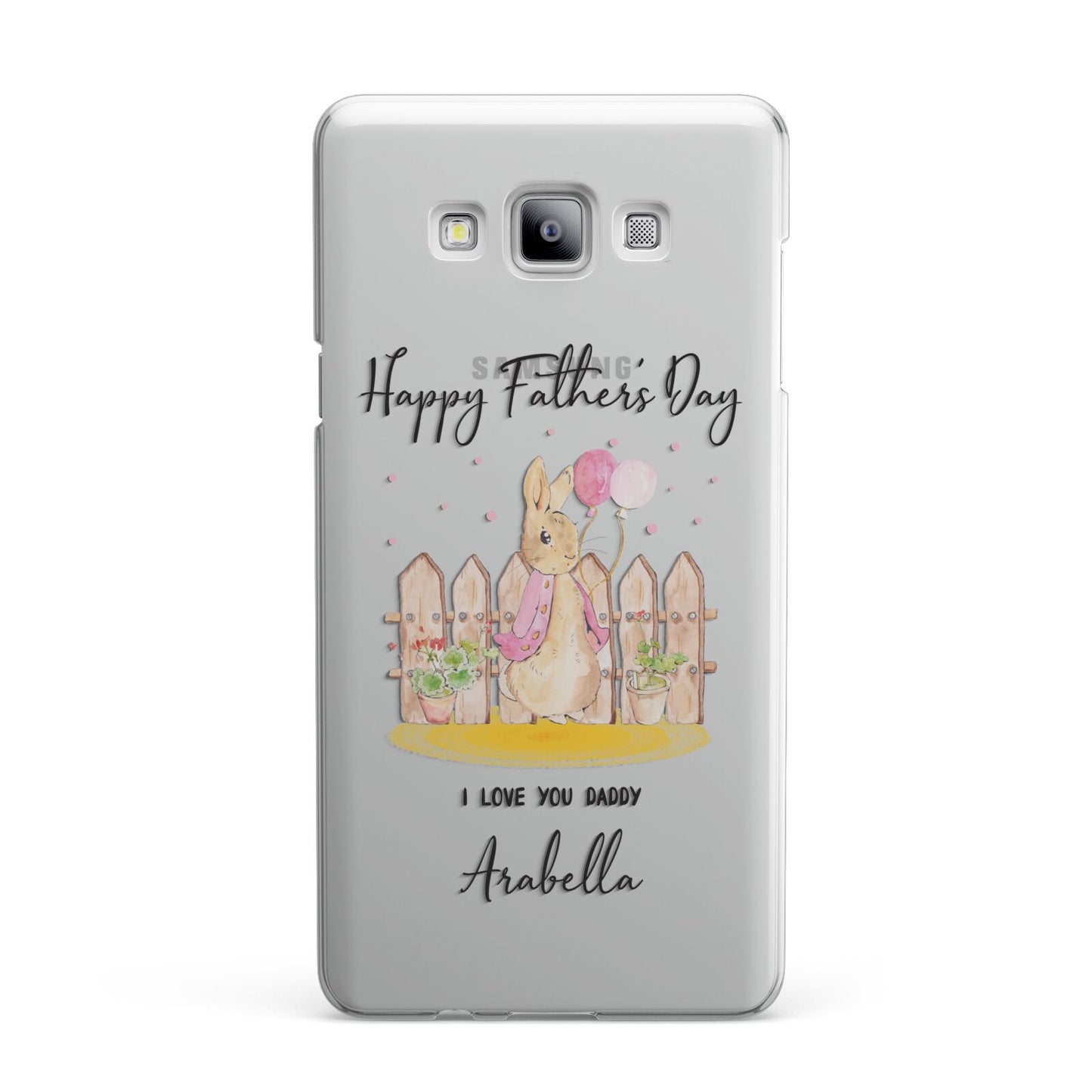Fathers Day Girl Rabbit Samsung Galaxy A7 2015 Case