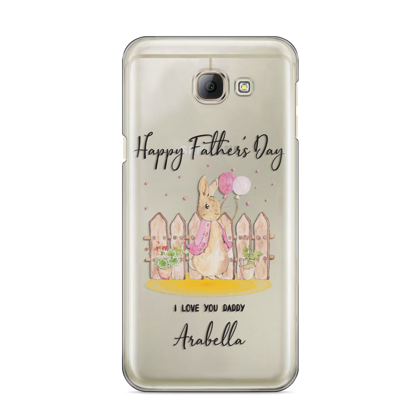 Fathers Day Girl Rabbit Samsung Galaxy A8 2016 Case