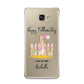 Fathers Day Girl Rabbit Samsung Galaxy A9 2016 Case on gold phone