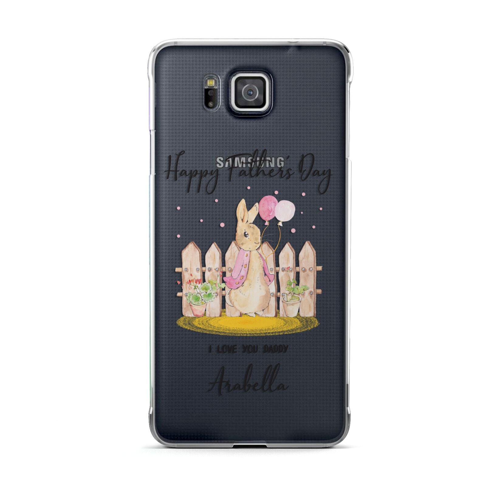 Fathers Day Girl Rabbit Samsung Galaxy Alpha Case