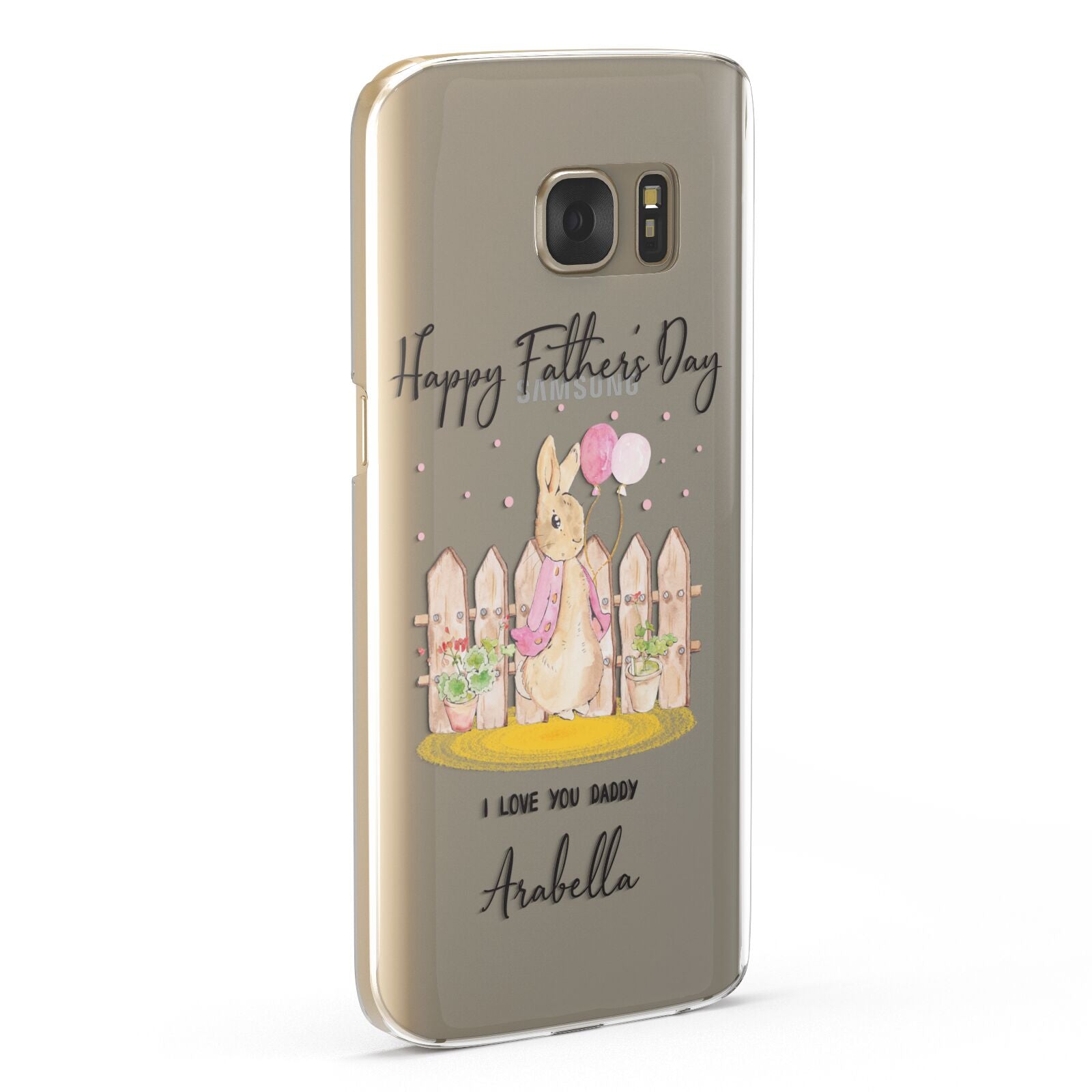 Fathers Day Girl Rabbit Samsung Galaxy Case Fourty Five Degrees