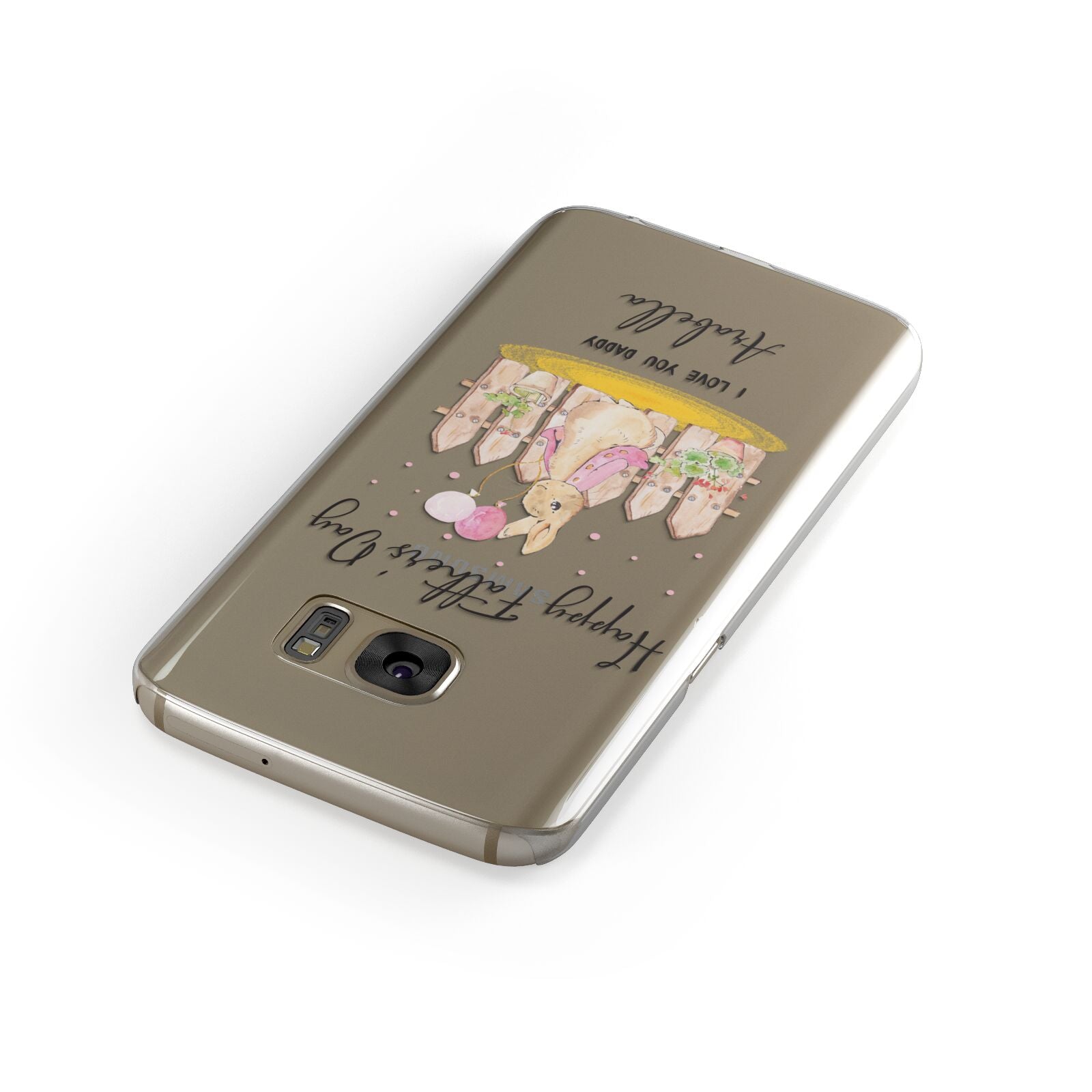 Fathers Day Girl Rabbit Samsung Galaxy Case Front Close Up