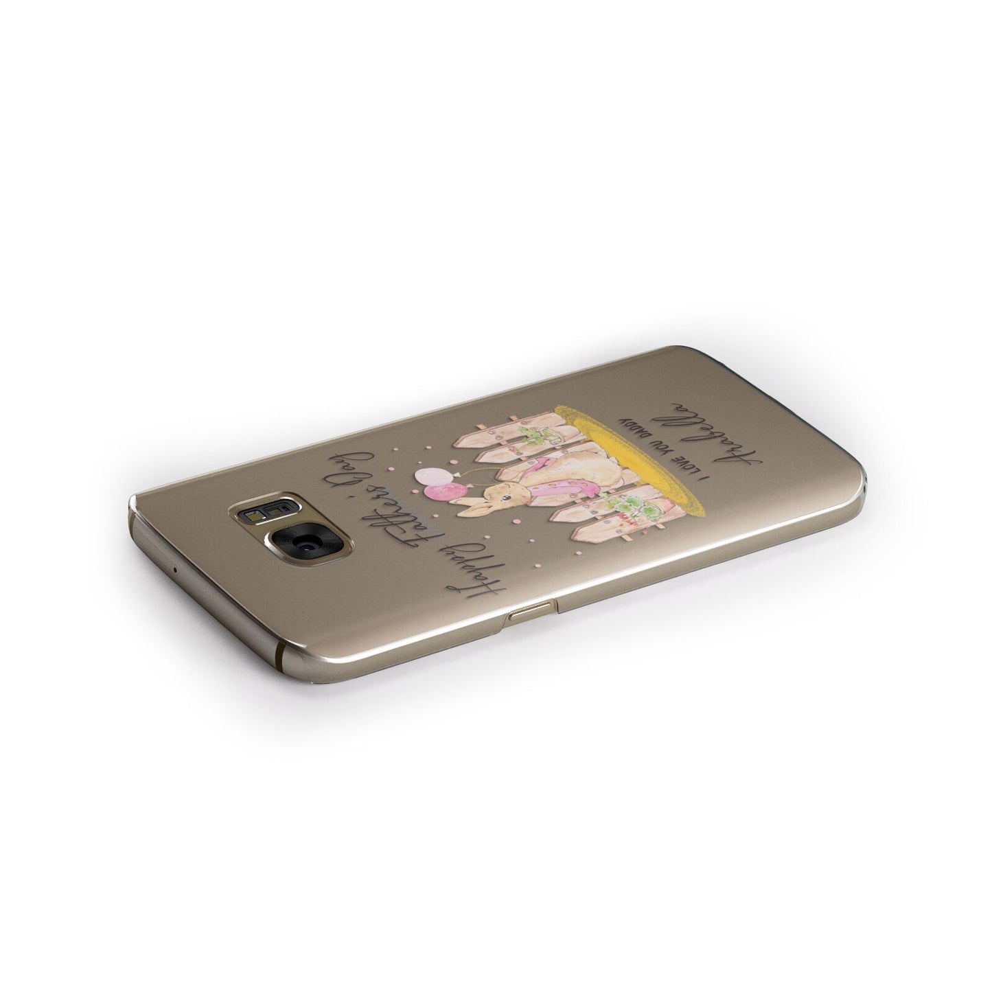 Fathers Day Girl Rabbit Samsung Galaxy Case Side Close Up