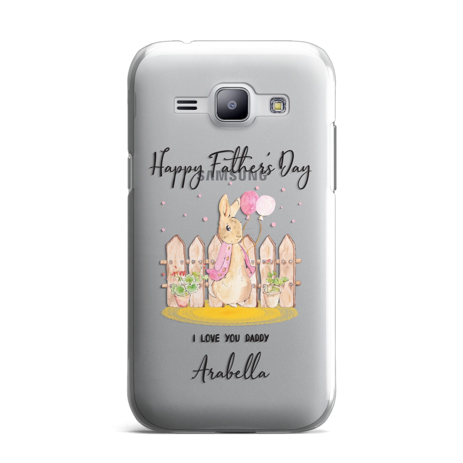 Fathers Day Girl Rabbit Samsung Galaxy J1 2015 Case