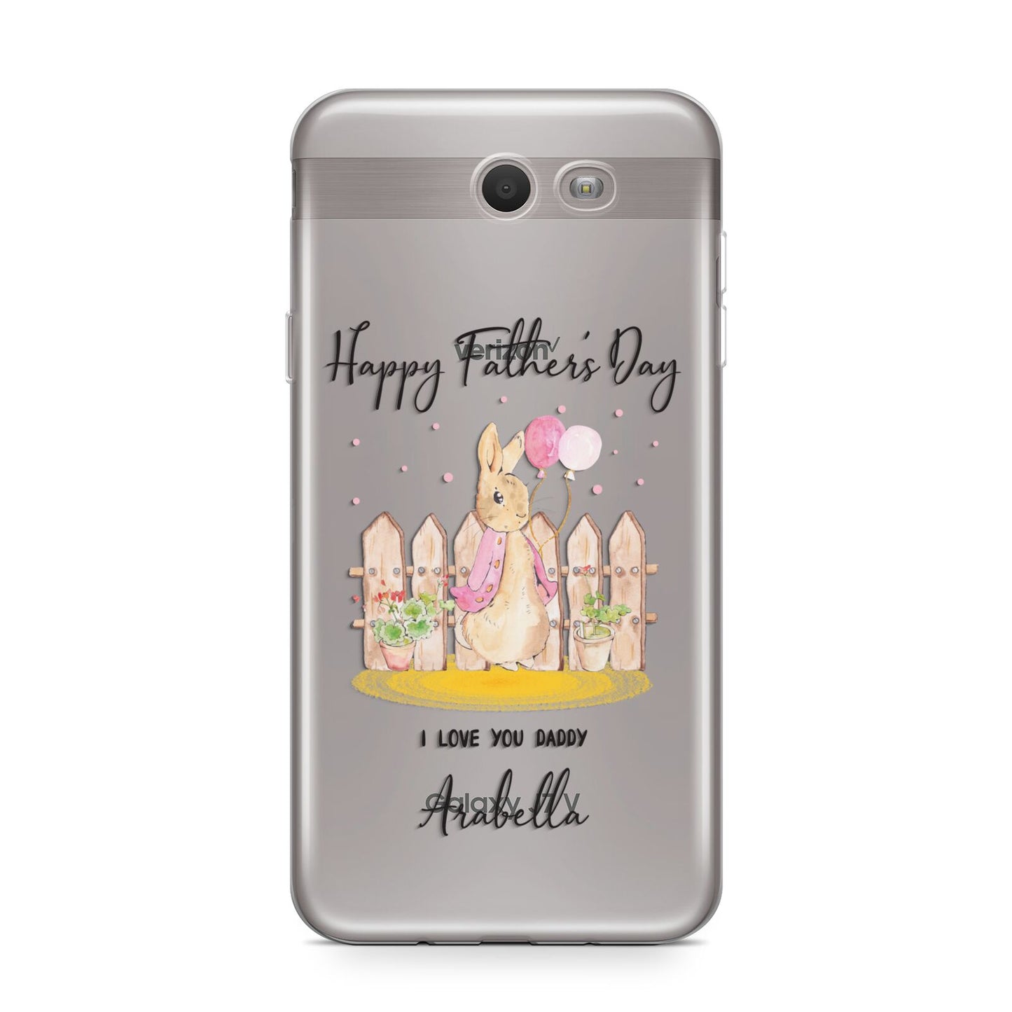 Fathers Day Girl Rabbit Samsung Galaxy J7 2017 Case
