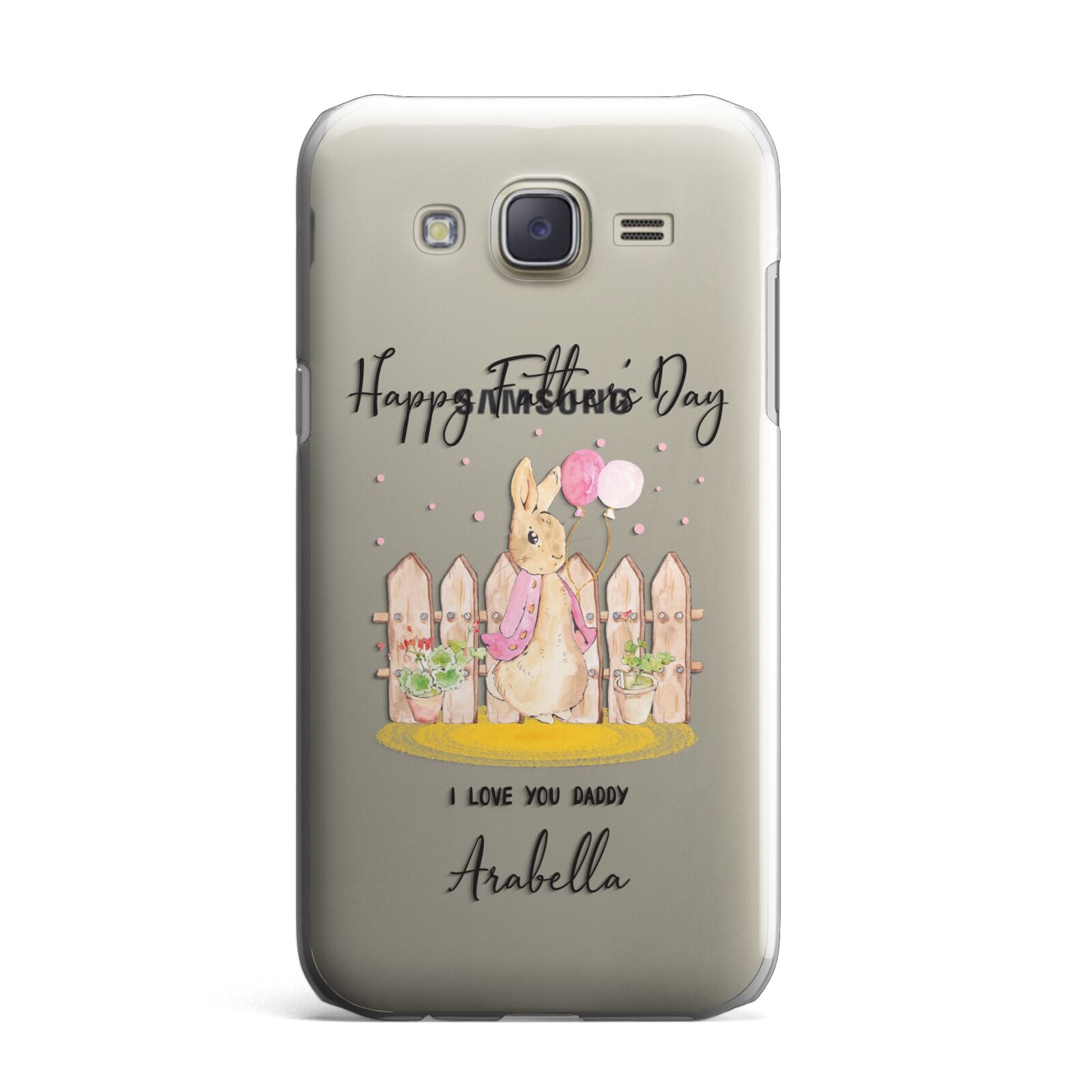 Fathers Day Girl Rabbit Samsung Galaxy J7 Case