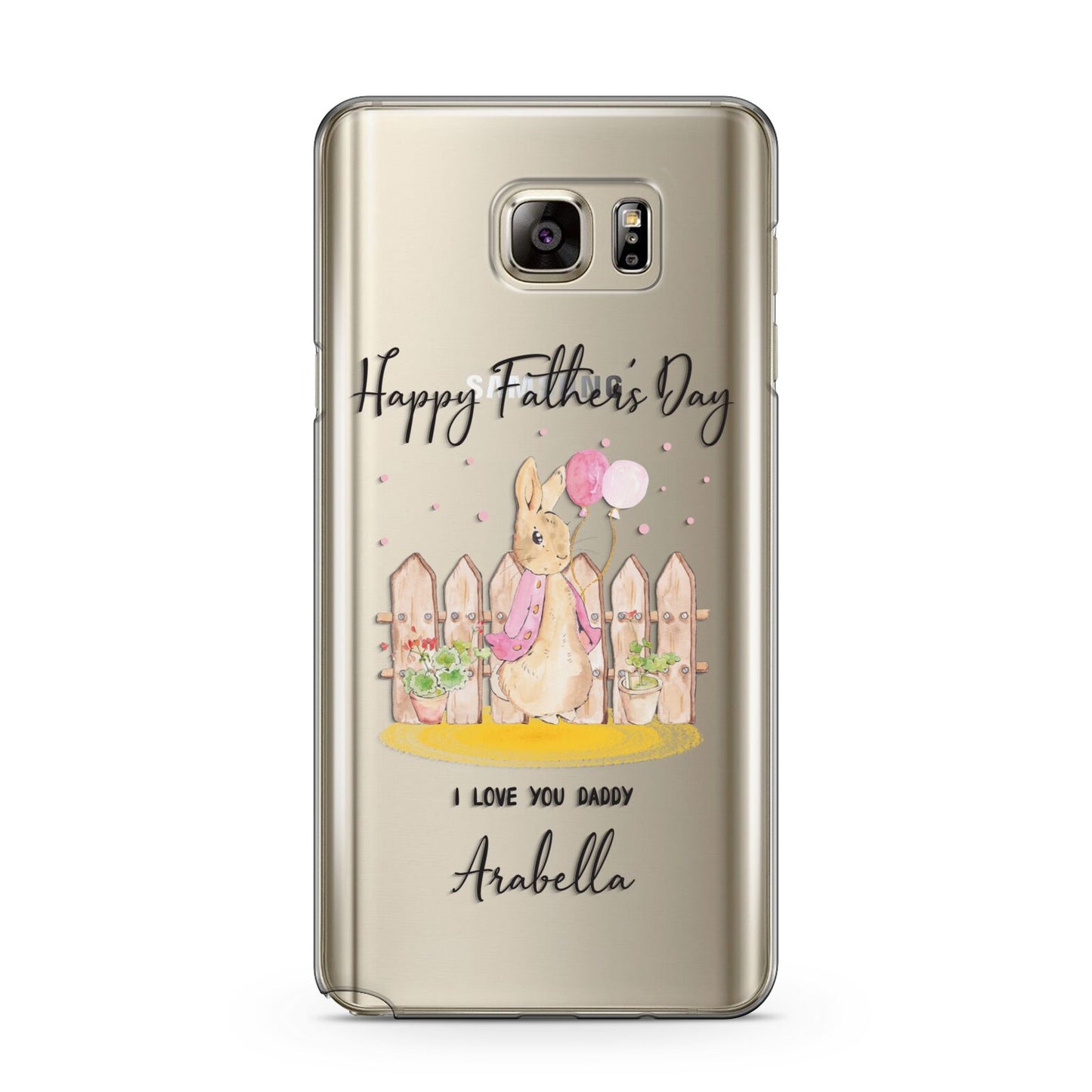 Fathers Day Girl Rabbit Samsung Galaxy Note 5 Case