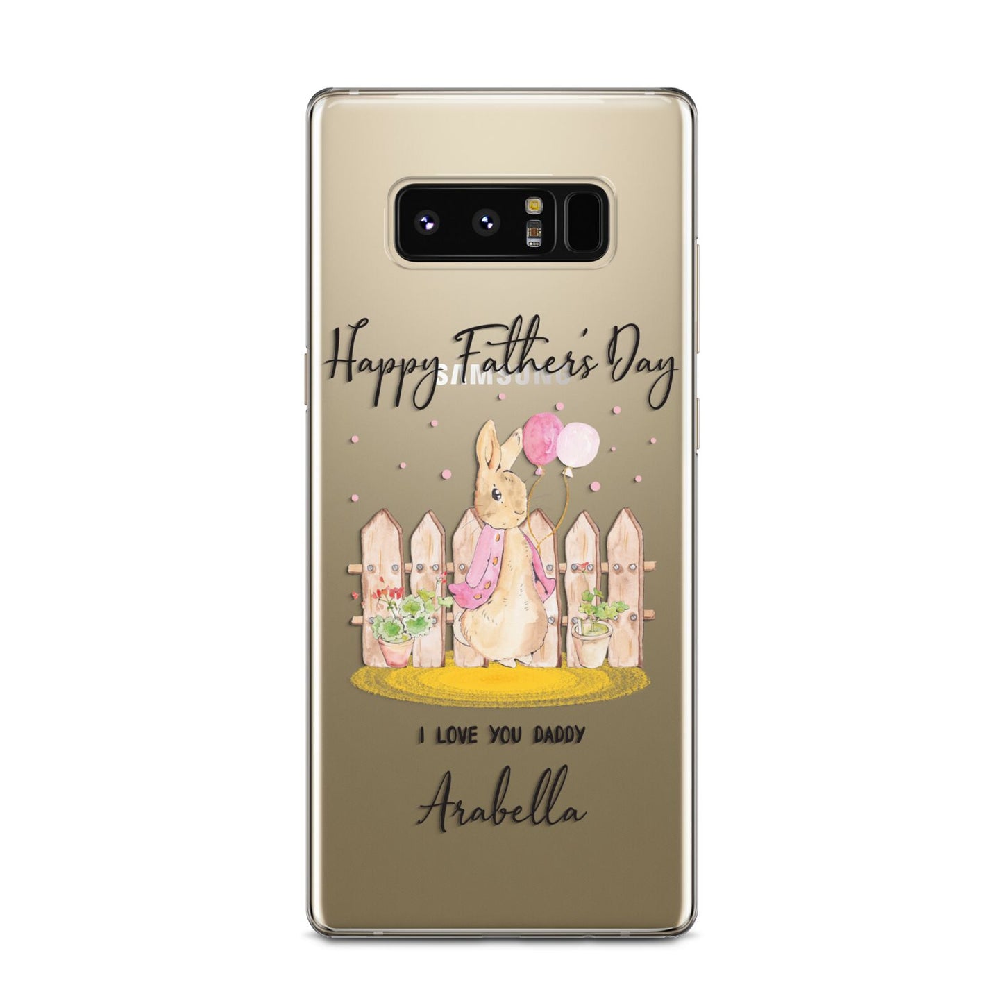 Fathers Day Girl Rabbit Samsung Galaxy Note 8 Case