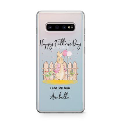 Fathers Day Girl Rabbit Samsung Galaxy S10 Case