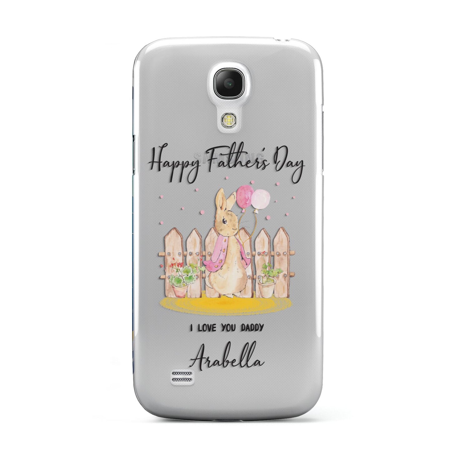 Fathers Day Girl Rabbit Samsung Galaxy S4 Mini Case