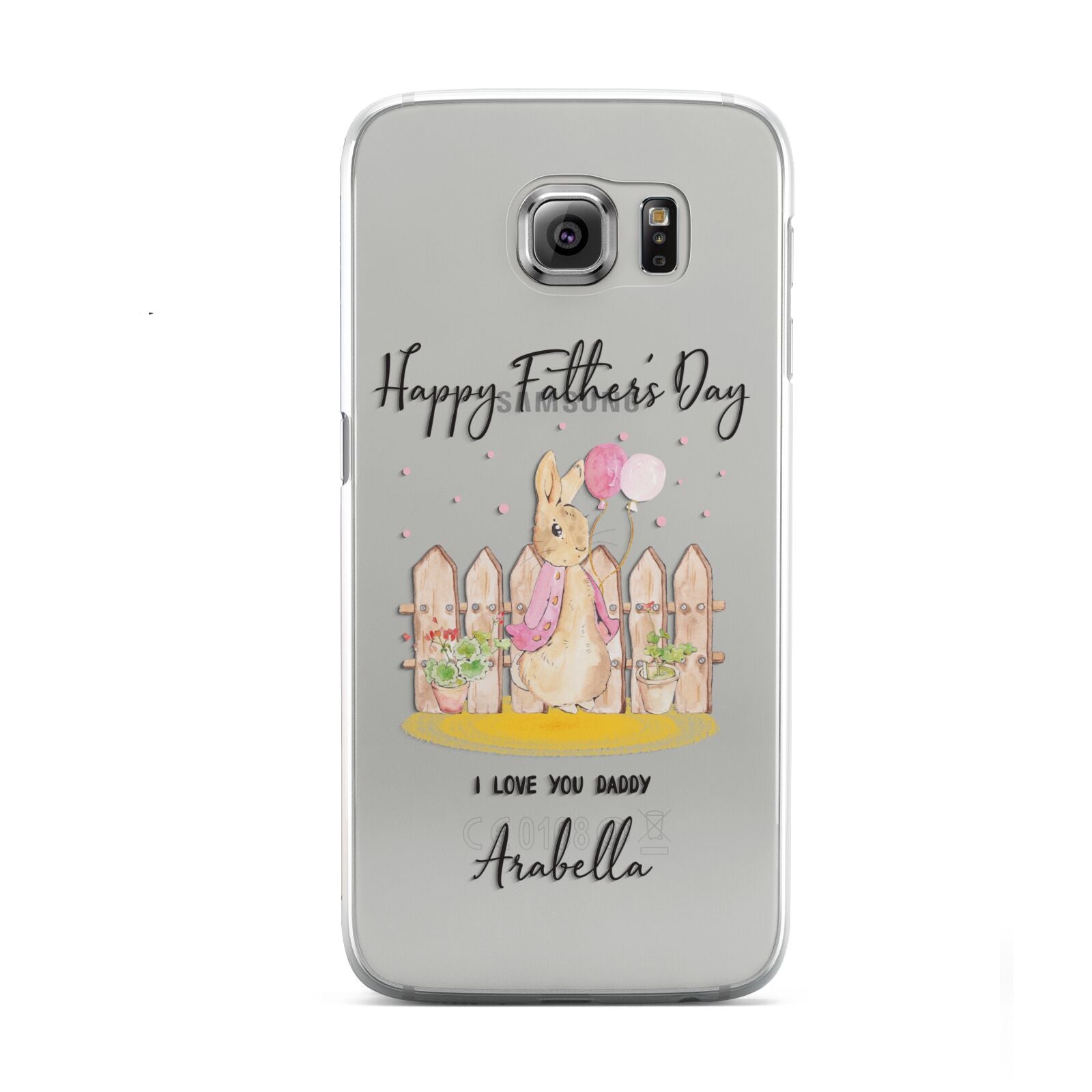 Fathers Day Girl Rabbit Samsung Galaxy S6 Case