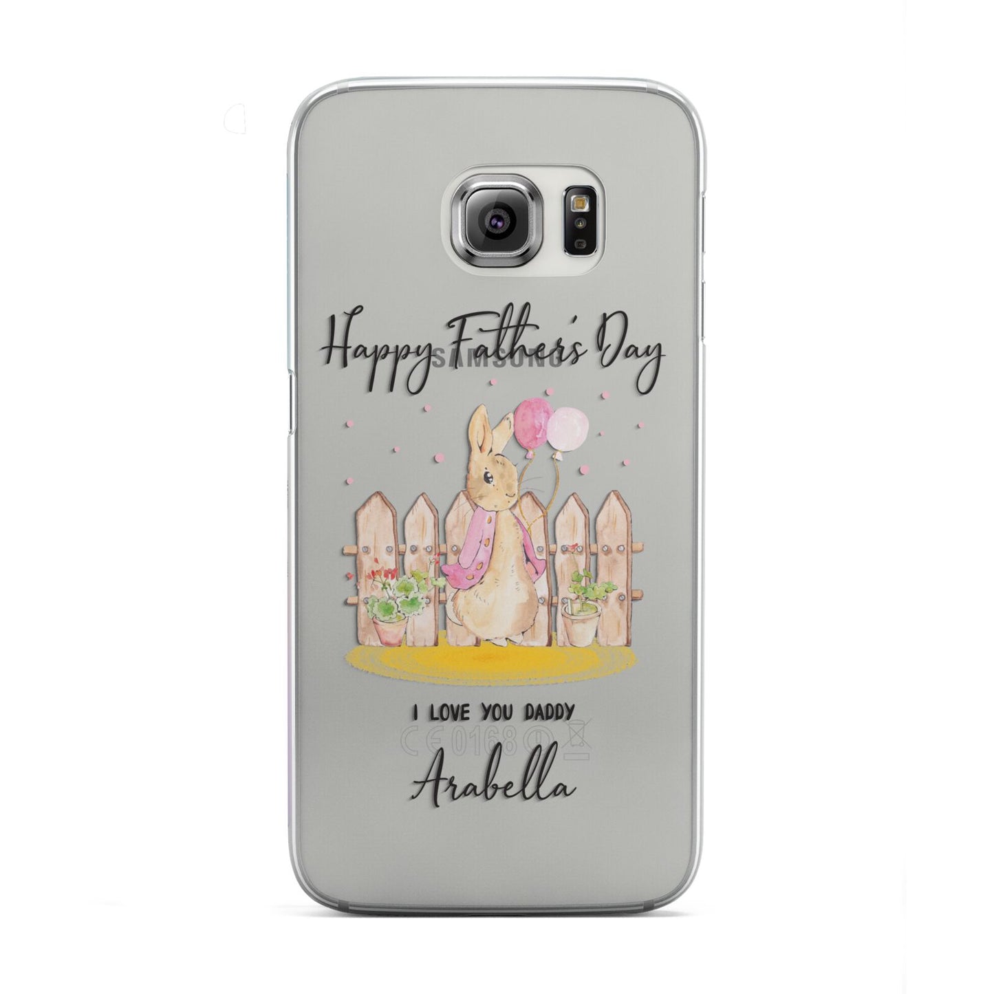 Fathers Day Girl Rabbit Samsung Galaxy S6 Edge Case