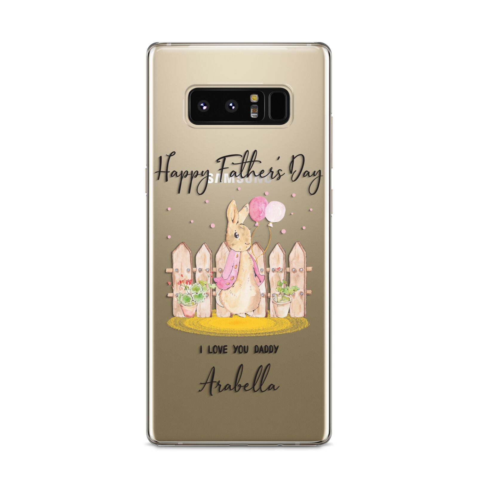 Fathers Day Girl Rabbit Samsung Galaxy S8 Case