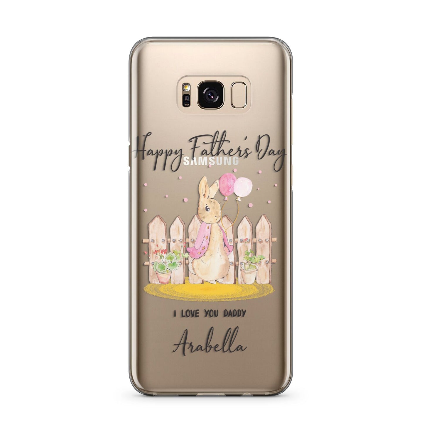 Fathers Day Girl Rabbit Samsung Galaxy S8 Plus Case