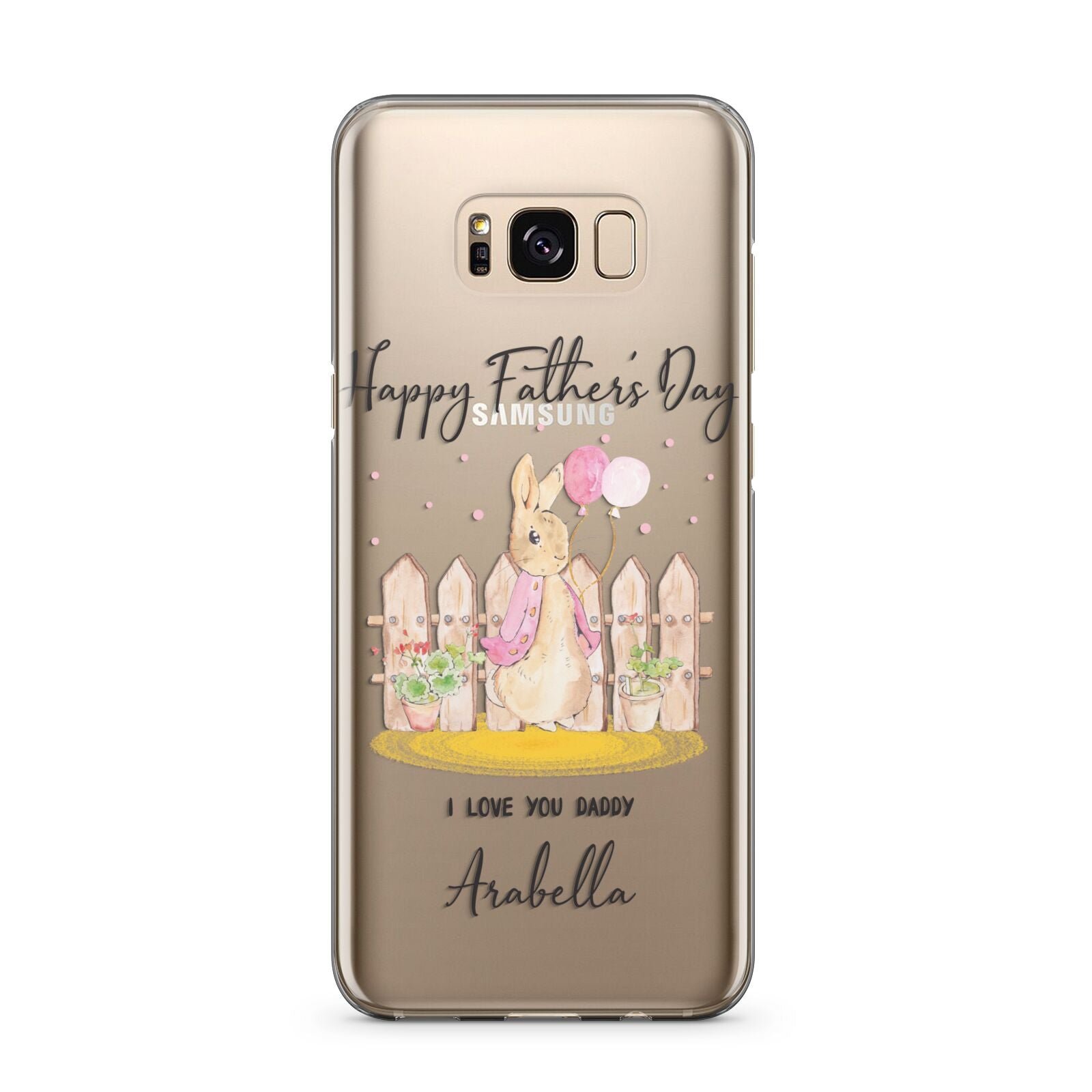 Fathers Day Girl Rabbit Samsung Galaxy S8 Plus Case