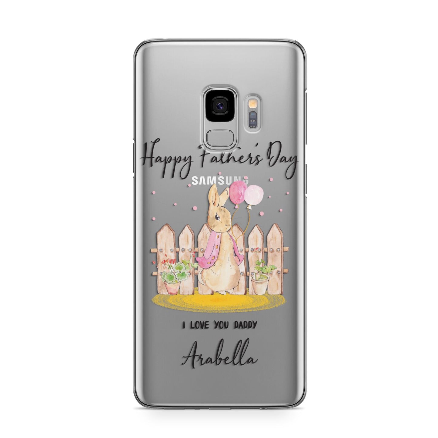 Fathers Day Girl Rabbit Samsung Galaxy S9 Case