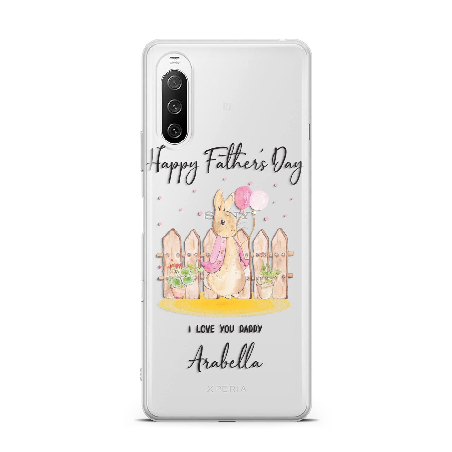 Fathers Day Girl Rabbit Sony Xperia 10 III Case