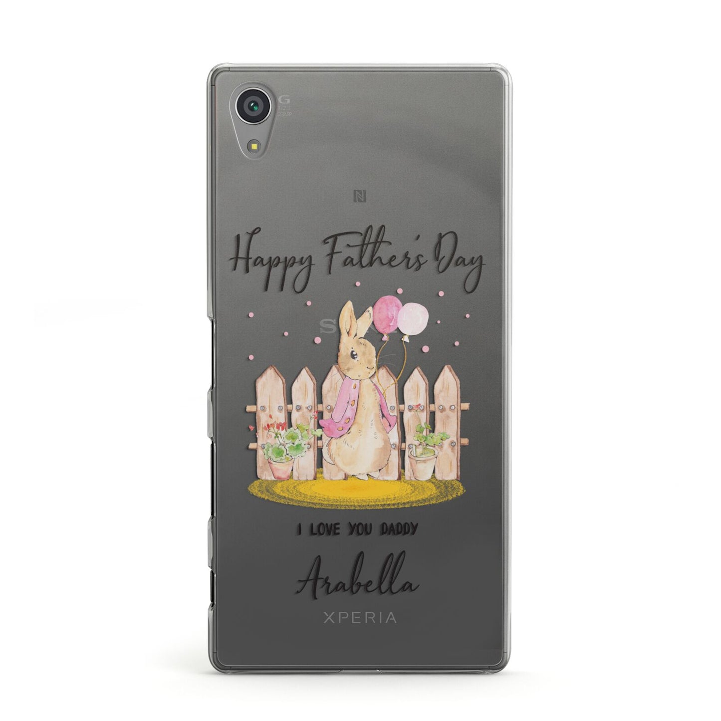 Fathers Day Girl Rabbit Sony Xperia Case