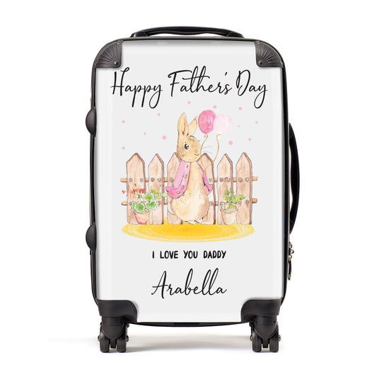 Fathers Day Girl Rabbit Suitcase
