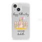Fathers Day Girl Rabbit iPhone 13 Mini Clear Bumper Case