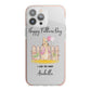 Fathers Day Girl Rabbit iPhone 13 Pro Max TPU Impact Case with Pink Edges